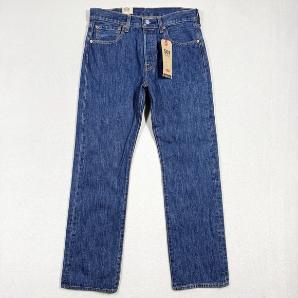 Levis 501 Jeans Mens 31x30 Straight Leg Button Fly Classic Denim 100% Cotton NWT